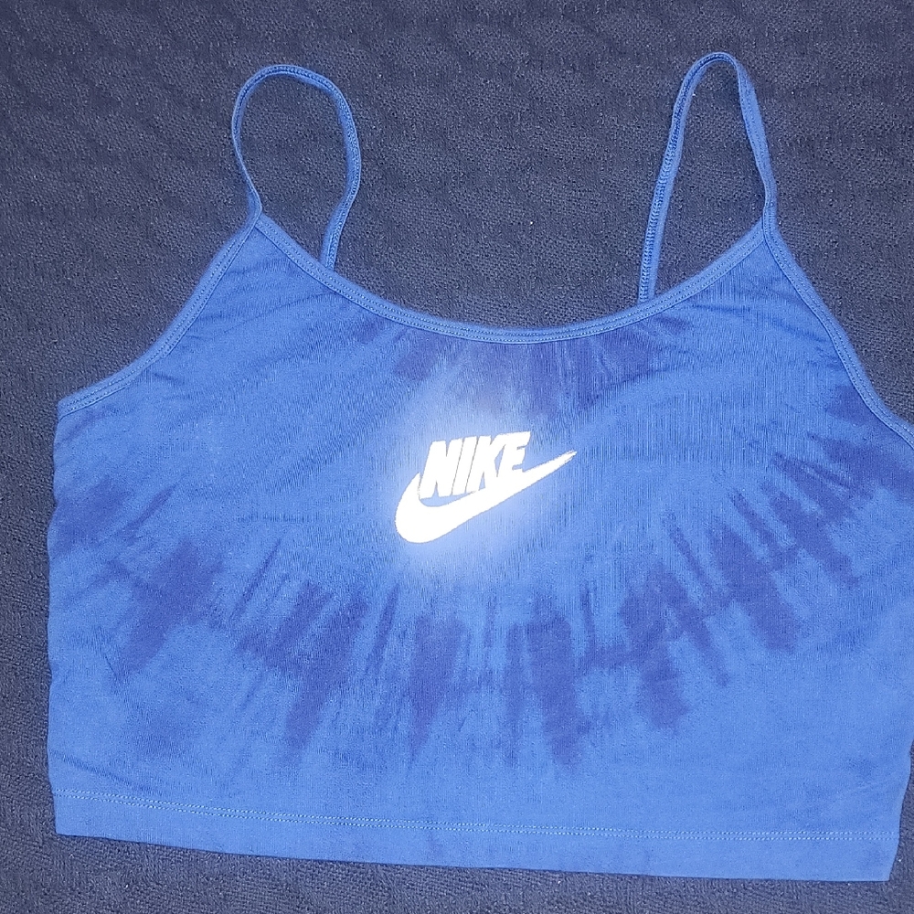 Nike Tie-Dye Blue Crop Top